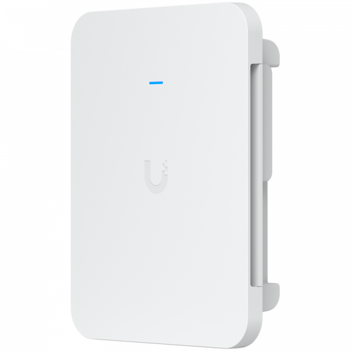 Ubiquiti U7-Pro-Wall mounted WiFi 7 AP with 6 spatial streams and 6 GHz support tailored for home builders with seamless installation options [2]