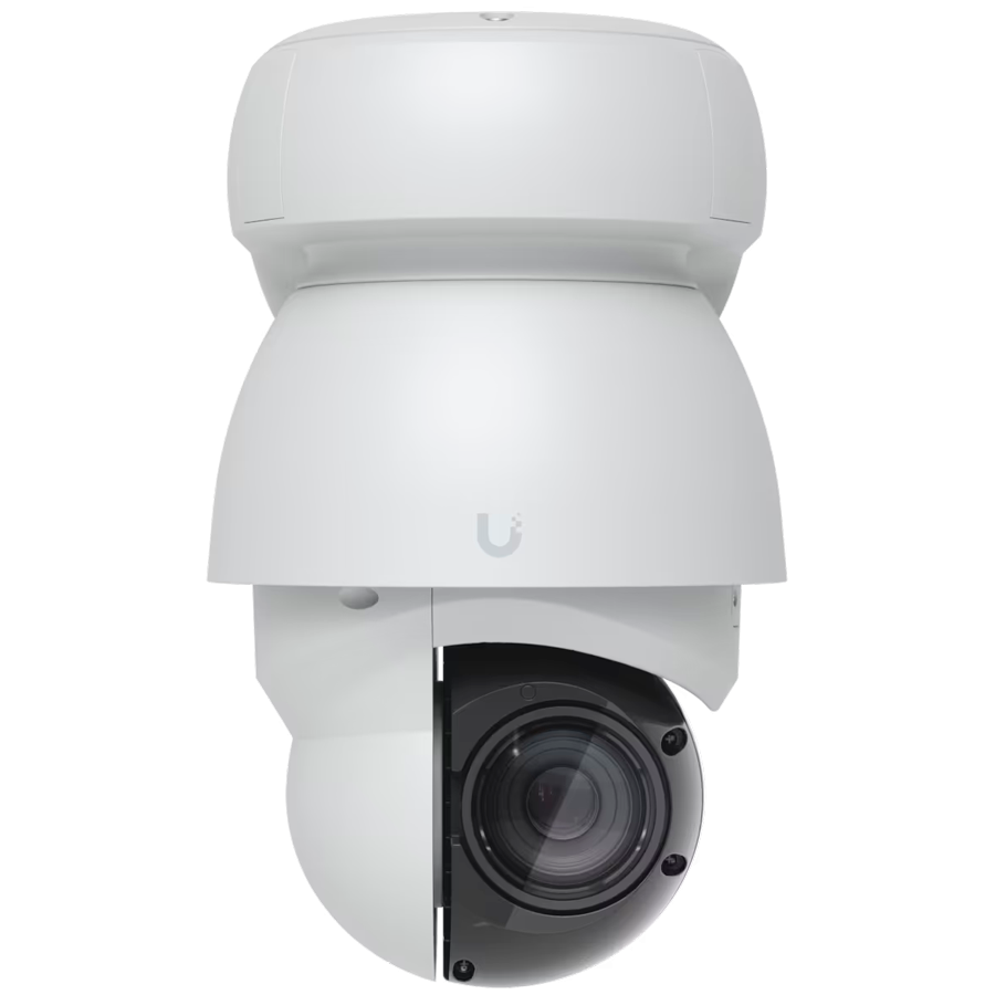Ubiquiti UVC-AI-PTZ-W Industrial-grade 4K PoE++ PTZ camera with enhanced AI capabilities, 22x optical zoom, and long-range adaptive IR LED night vision [2]