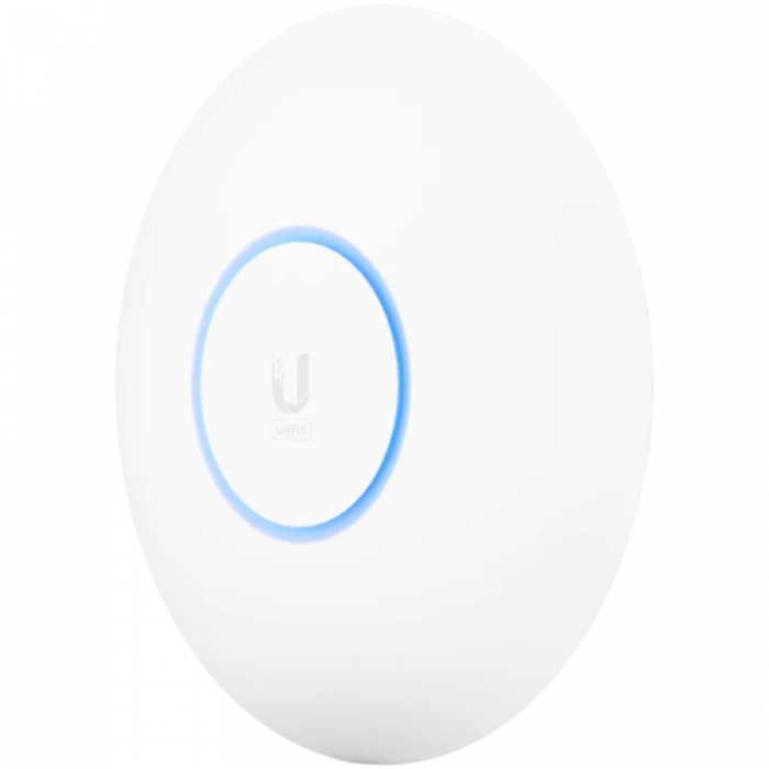 UBIQUITI U6 Pro; WiFi 6; 6 spatial streams; 140 m² (1,500 ft²) coverage; 350+ connected devices; Powered using PoE; GbE uplink. [2]