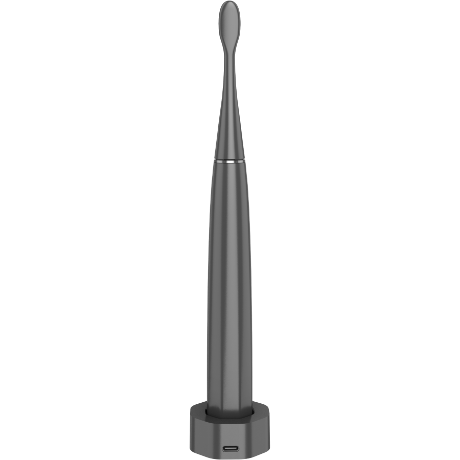 Wireless Tooth Brush, Grey, 3 Brush Heads, 1400mAh, Function: Soft, Clean, Massage, White, Sweep [3]