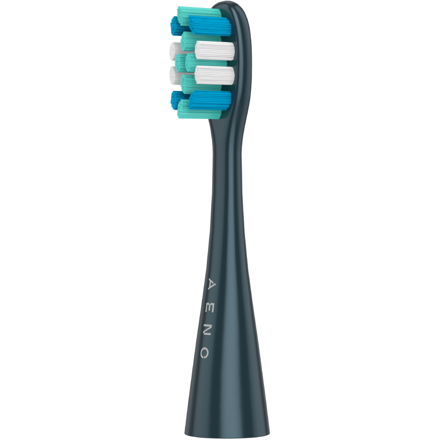 Wireless Tooth Brush, Navy Blue, 3 Brush Heads, 1400mAh, Function: Soft, Clean, Massage, White, Sweep [4]