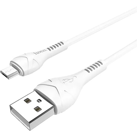 Telefoane & accesorii - Cablu Date si Incarcare USB la MicroUSB HOCO X37, 1 m, Alb
