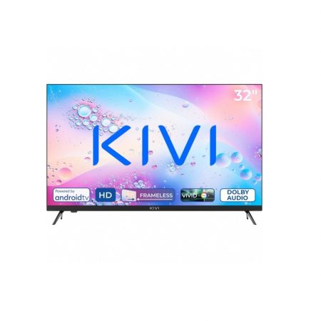 Televizor - 32", Black, HD, Android TV 11, Black, 1366x768, 60 Hz, AV1, Sound 2x8W, 26 kWh/1000h, Energy E, WiFi5G, BT5.1, 3xHDMI, 2xUSB, Blue Remote, 24 months