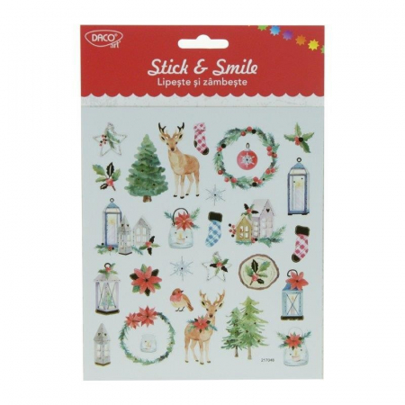 Stickere decorative - ABTIBILD - AB609 CERBI LIPESTE SI ZAMBESTE DACO