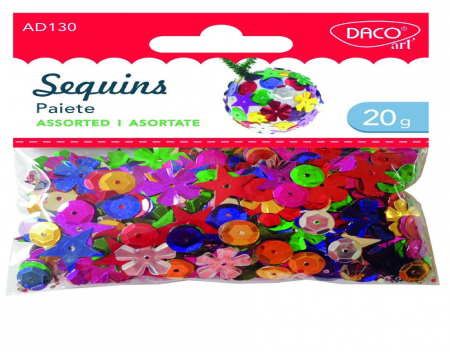 Articole creative - ACCESORII CRAFT - AD130 PAIETE ASORTATE DACO