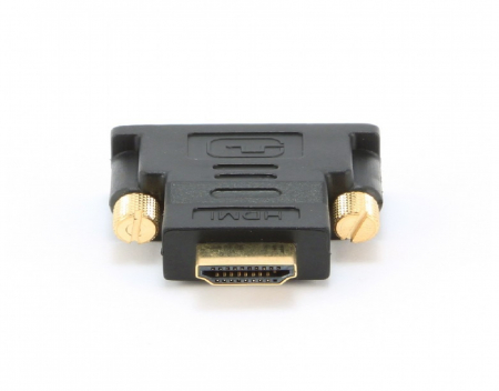 Adaptor video - ADAPTOR video GEMBIRD, HDMI (T) la DVI-D SL (T), conectori auriti, black,