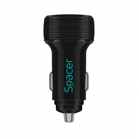 ALIMENTATOR auto SPACER QC 17W 3.1A max, SPCC-DUOQ-01 [2]