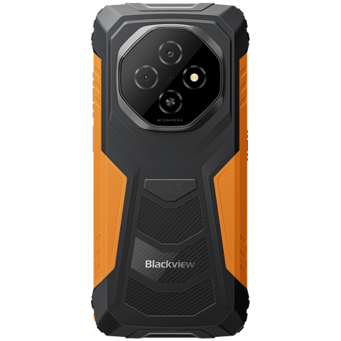Blackview FORT1 LTE 6.56-inch HD+ 1612x720 90Hz 6+256GB Unisoc T615 Octa-Core 1.8GHz 8MP Front 16+2MP Rear NFC MIL-STD-810H 10000mAh Fingerprint Android 15 Orange [4]