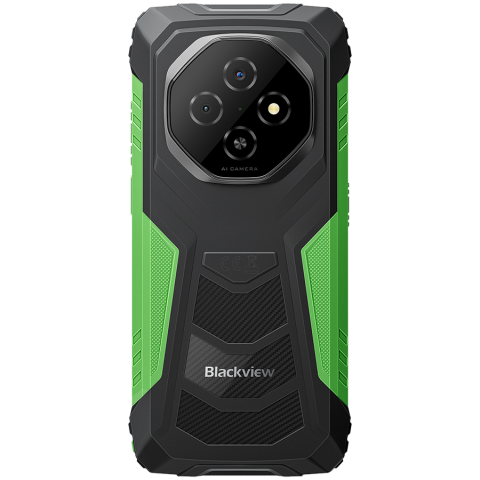 Blackview FORT1 LTE 6.56-inch HD+ 1612x720 90Hz 6+256GB Unisoc T615 Octa-Core 1.8GHz 8MP Front 16+2MP Rear NFC MIL-STD-810H 10000mAh Fingerprint Android 15 Green [4]