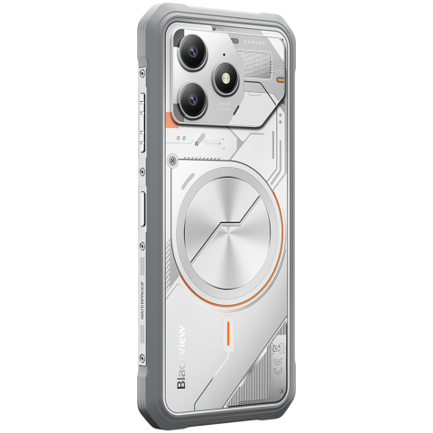 Blackview FORT100 LTE 6.56-inch HD+ 1612x720 90Hz 8+128GB MT Helio G81 Octa-Core 2.0GHz 13MP Front 16MP Rear NFC MIL-STD-810H 5000mAh Fingerprint Android 16 Lunar White [7]