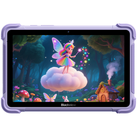 Notebook & Tablet - Blackview LINK 1 Kids WiFi 4/64GB 8.68-inch HD IPS 1340x800 60Hz 360nits RK3562 Quad-core 2.0GHz 5+8MP Cam 5000mAh WiFi 6 BT 5.0 Dual Speakers with Smart-K Support Tempered Film Stylus Pen Android 16 