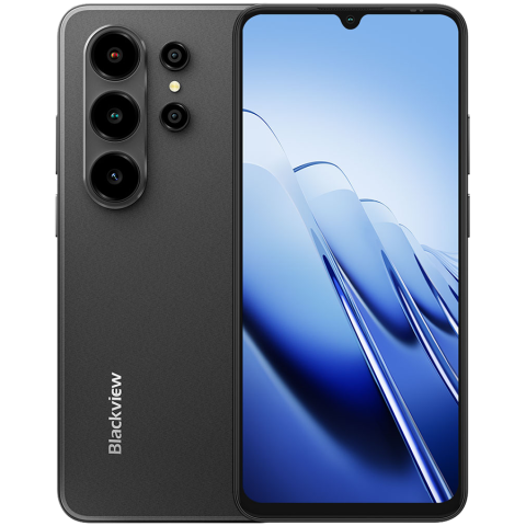 Telefoane Mobile - Blackview WAVE 10 LTE 6.88-inch HD IPS 720x1640 120Hz 8+128GB Unisoc UMS9230E Octa Core 1.6GHz CAM 13MP/32MP Face ID Fingerprint 5000mAh No Charger Android 16 Graphite Black