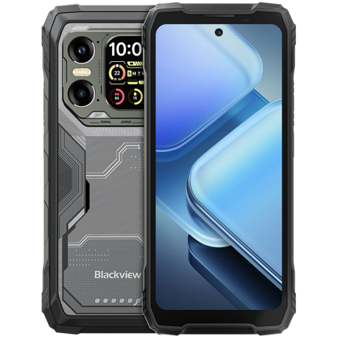 Telefoane Mobile - Blackview XPLORE 1 5G Rugged Phone 6.78-inch FHD 2460x1080 120Hz+2.01-inch 296x240 12+256GB MTK Dimensity 7050 octa-core 2.4Ghz Cam 50+64MP+20MP Night Vision 20000mAh NFC Gorilla Glass 5 Android 15 MI