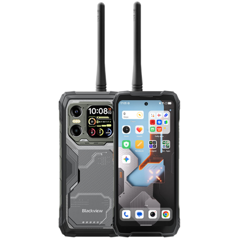 Telefoane Mobile - Blackview XPLORE 1 Walkie-talkie 22km 5G Rugged Phone 6.78-inch FHD 2460x1080 120Hz+2.01-inch 296x240 12+256GB MTK Dimensity 7050 octa-core 2.4Ghz Cam 50+64MP+20MP Night Vision 20000mAh NFC Gorilla Gl