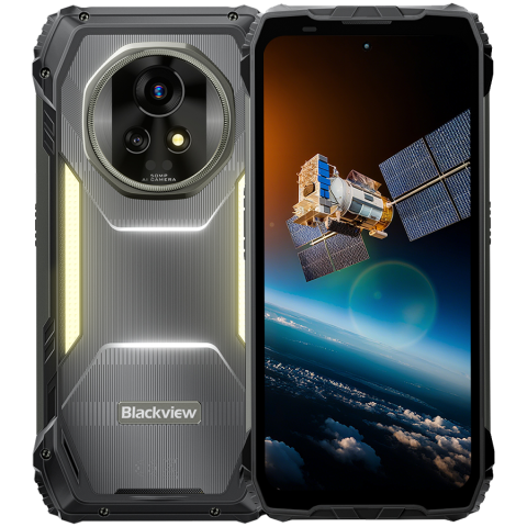 Telefoane Mobile - Blackview XPLORE 2 Rugged Phone 5G+Satellite 6.73 inch AMOLED 3200x1440 120Hz 16/1Tb MT 8300 Octa-Core 3.35GHz 50MP Front 50+20MP Rear Cam Night Vision WiFi6 BT5.4 20000mAh MIL-STD-810H Android 15 Bla