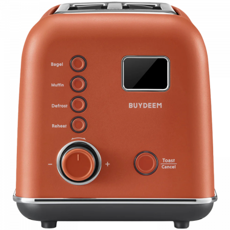BUYDEEM 2 Slice Automatic Metal Toaster, model DT730E, color Koi Red, EU [1]