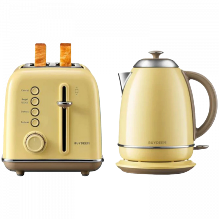BUYDEEM 2 Slice Toaster, model DT620E, color Mellow Yellow, EU [5]