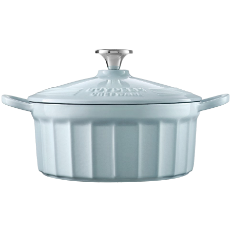 Desktop PC & Componente - BUYDEEM Enameled Cast Iron Dutch Oven 2,9L, model CP521, color White Blue