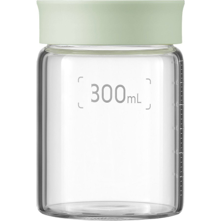 Desktop PC & Componente - BUYDEEM Glass storage box 300ml x2, model CS1002, color Cozy Greenish