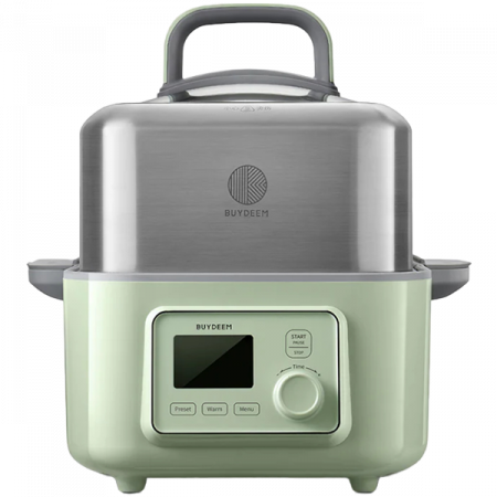 Desktop PC & Componente - BUYDEEM Multi function Digital Food Steamer, model G564, color Cozy Greenish, EU