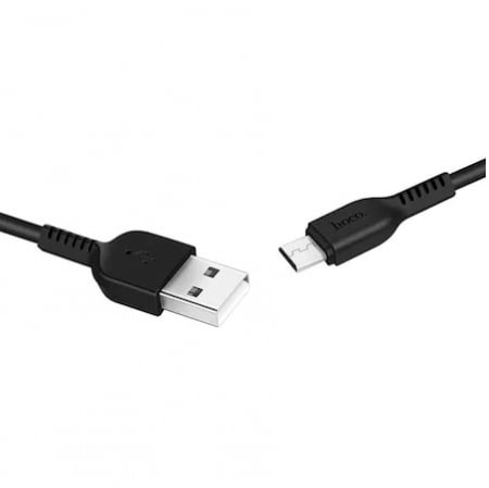 Cabluri alimentare date - Cablu de date Hoco MicroUSB, silicon, X20 Flash, 1m, 2A, Negru