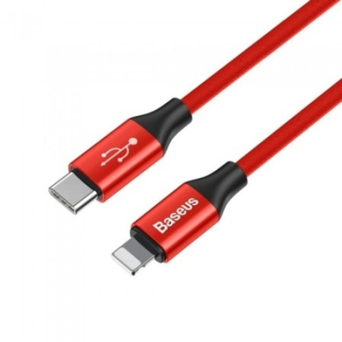Cablu de date/incarcare Baseus, Yiven Lightning/USB-C 1M, 2 A, Rosu [2]