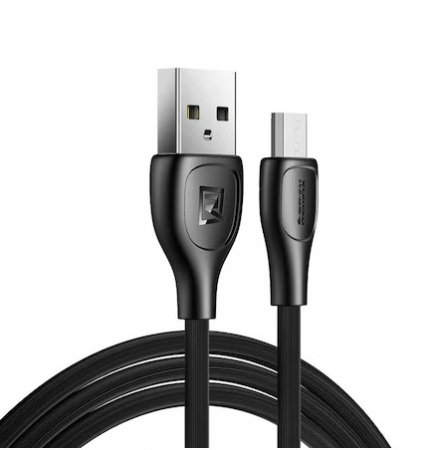 Cabluri alimentare date - Cablu de date/incarcare Remax, Lesu Pro RC-160m, MicroUSB, 2.1 A 1M, Negru