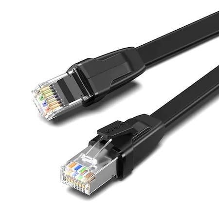 Cabluri si accesorii - Cablu de retea, UGREEN, NW134, U/FTP Ethernet RJ45, Cat 8, Lungime 1,5 m, Viteza de transmisie 40 GB/s, Negru, Cupru pur, PVC