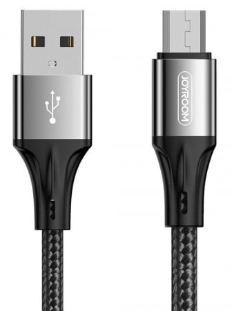 Cabluri alimentare date - CABLU JOYROOM  USB LA Micro USB S-1030N1, 3A, 1m, NEGRU