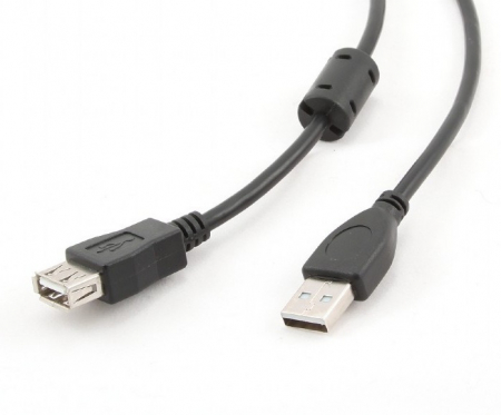 Cabluri - CABLU USB SPACER prelungitor, USB 2.0 (T) la USB 2.0 (M), 1.8m, black