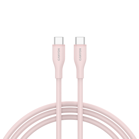 Cabluri - CANYON cable CC60SC10 C-C 60W 1m Silicon Pink Sand