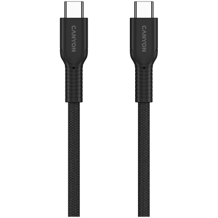 CANYON cable OnWire 60CL C-C 60W COLOR Braided 1m Black [2]