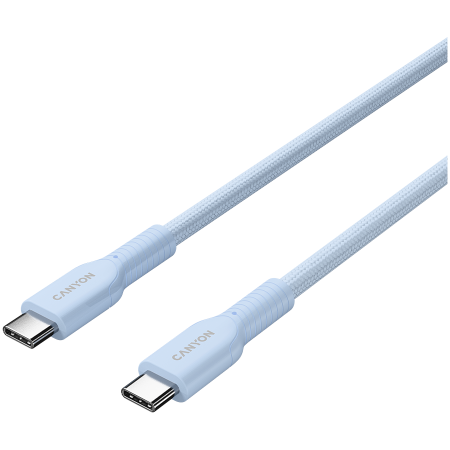 CANYON cable OnWire 60CL C-C 60W COLOR Braided 1m Light Blue [1]