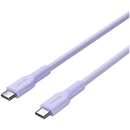 CANYON cable OnWire 60CL C-C 60W COLOR Braided 1m Purple [1]