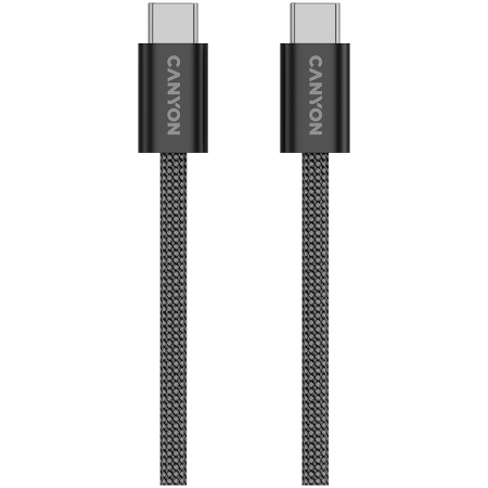 Cabluri - CANYON cable OnWire 60MG C-C 60W Magnet Braided 1m Black