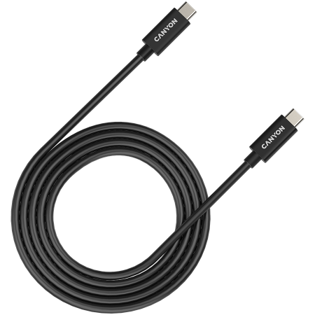 Cabluri - CANYON cable UC-42 USB-C to USB-C 240W 20Gbps 4k 2m Black