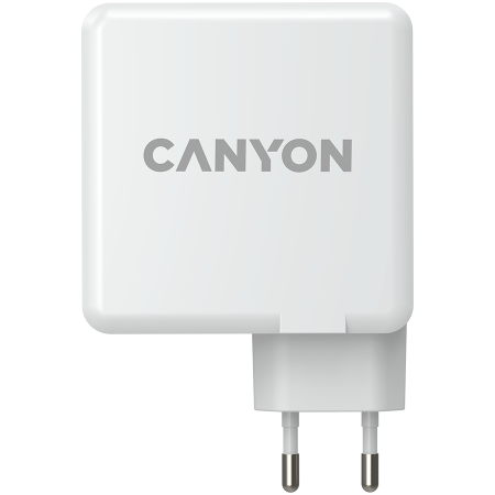 Cabluri - CANYON charger H-100 GaN PD 100W QC 3.0 30W White