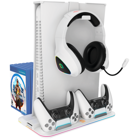 Gaming - CANYON cooling stand CS-5 RGB PS5 Charge White