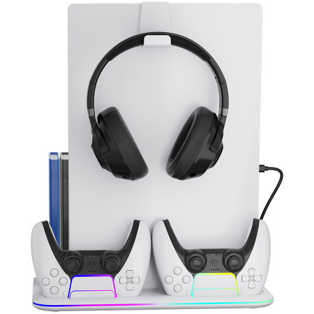 CANYON cooling stand CS-51 RGB PS5 Slim/DE Charge White [2]