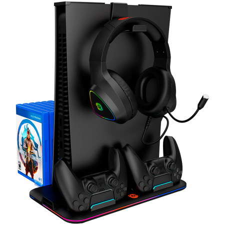 Gaming - CANYON cooling stand CS-5 RGB PS5 Charge Black