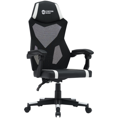 CANYON gaming chair Flow MCH01 Mesh Black White [1]
