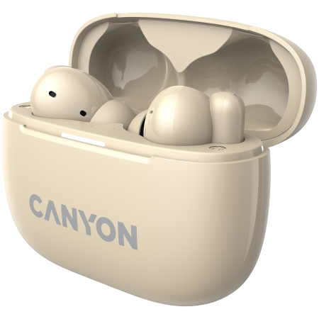 CANYON headset OnGo TWS-10 ANC+ENC Beige [3]