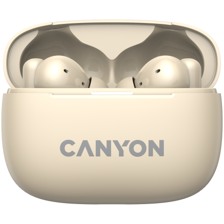 CANYON headset OnGo TWS-10 ANC+ENC Beige [1]
