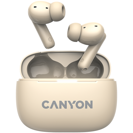 Accesorii Audio Hi-Fi - CANYON headset OnGo TWS-10 ANC+ENC Beige