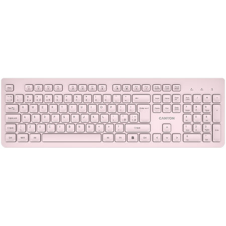Periferice PC - CANYON keyboard HKB-W01 UK/US AAA Wireless Beige