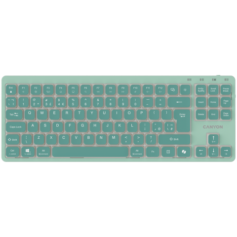 Periferice PC - CANYON Keyboard OnType 10 Low Profile EN Wired Grey