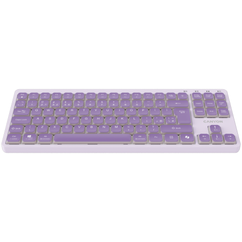 CANYON Keyboard OnType 10 Low Profile EN Wired Violet [1]