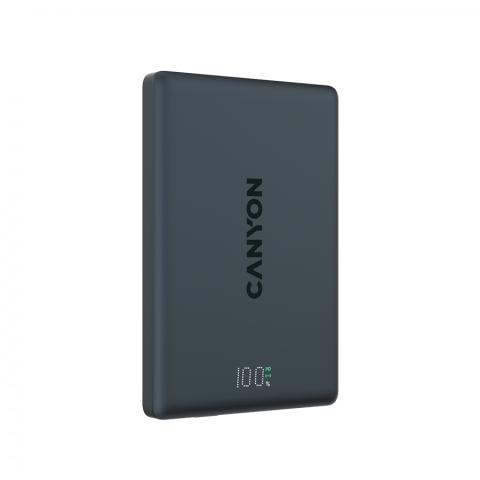 CANYON magnetic power bank OnPower 500 PD20W 5000mAh Aluminium Interstellar Black [3]