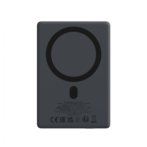 CANYON magnetic power bank OnPower 500 PD20W 5000mAh Aluminium Interstellar Black [4]