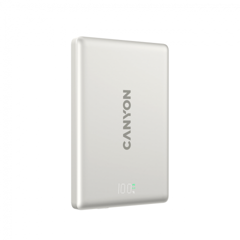 CANYON magnetic power bank OnPower 500 PD20W 5000mAh Aluminium Star Grey [3]